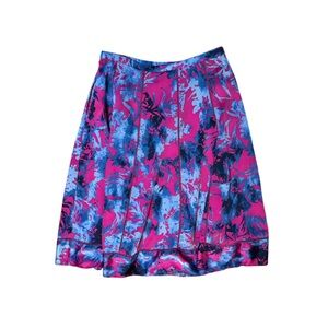 Banana Republic Floral Pink and Blue Skirt